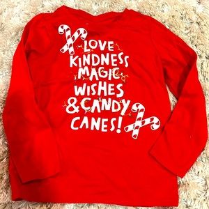 Long sleeve candy cane Christmas shirt